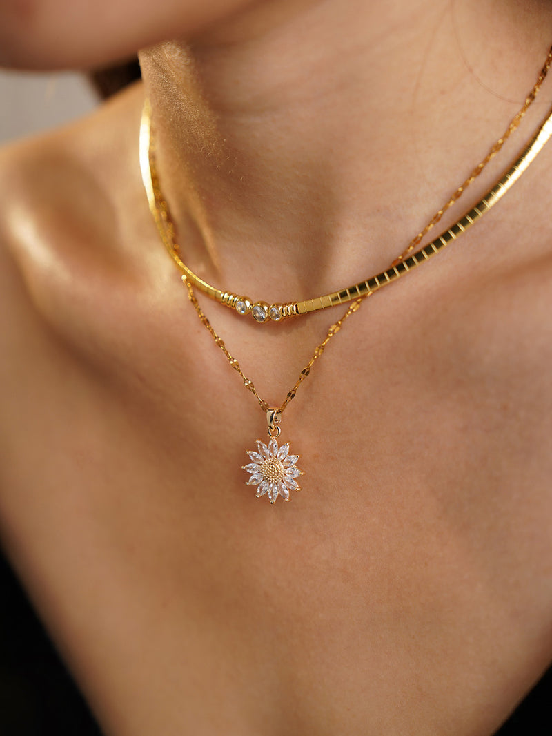 COLLIER SUNFLOWER