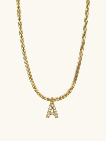 COLLIER STRASS LETTRE
